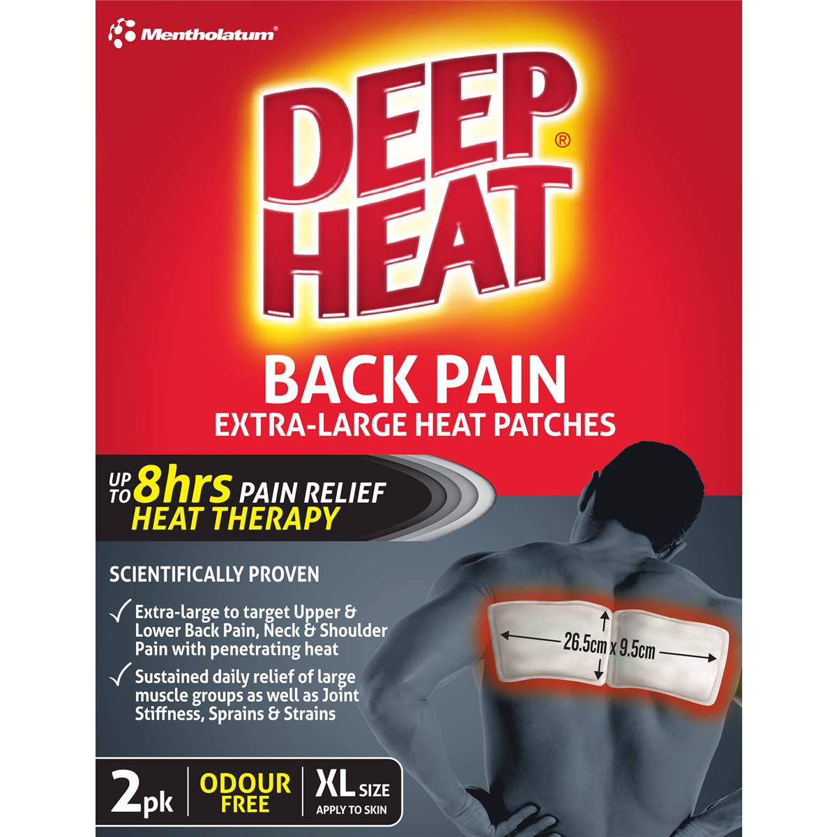 Deep Heat Back Patch 2 Pack