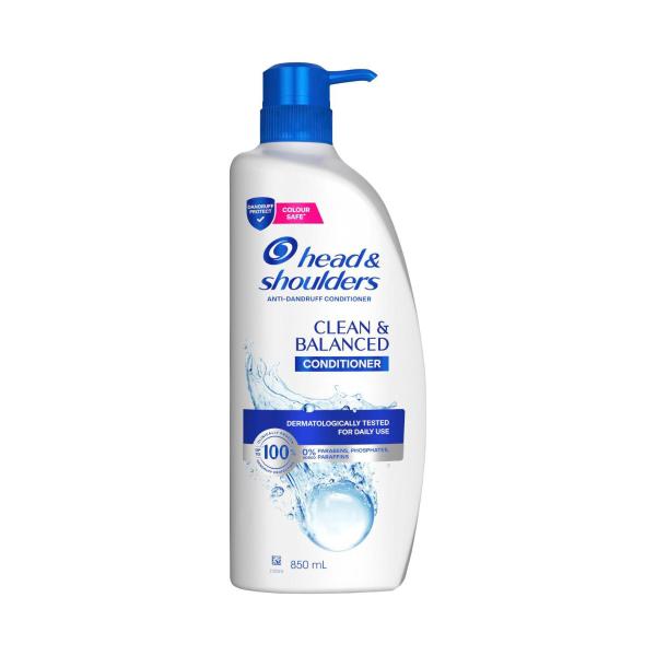 HEAD AND SHOULDERS ANTI-DANDRUFF CONDITIONER CLEAN & BALANCED 850ML