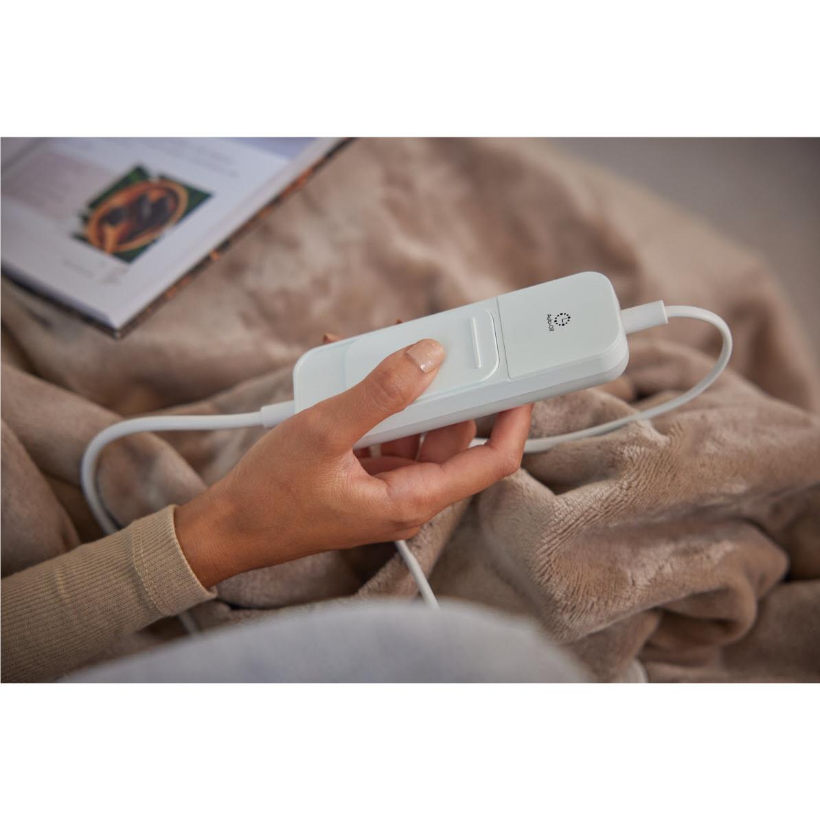 Homedics Heated Throw Blanket (Cream)