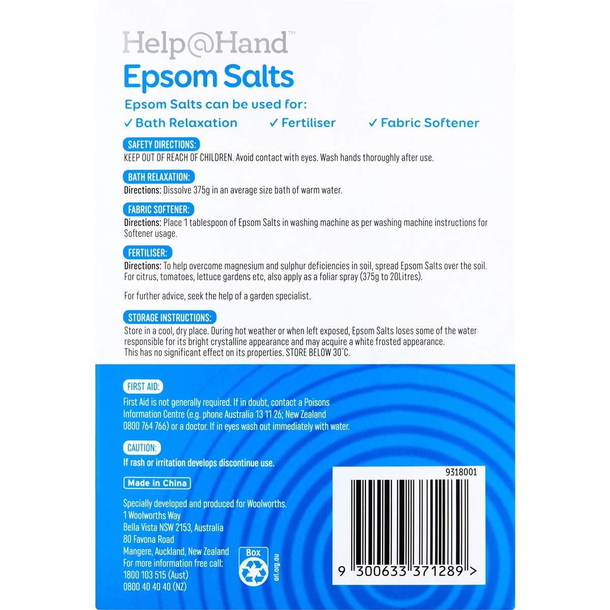 Help@Hand Epsom Salt 1kg