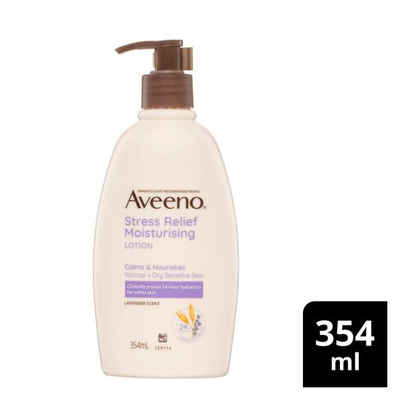 Stress Relief Moisturising Non-Greasy Lavender Scented Body Lotion 24-Hour Hydration Normal Dry Sensitive Skin