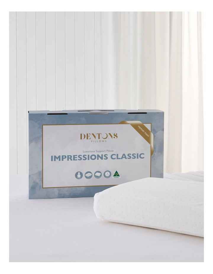 Impressions Classic Memory Foam Pillow in White