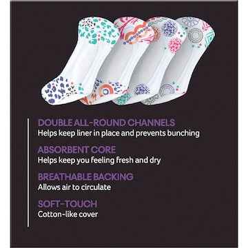U by Kotex Designer Liners 30 pack