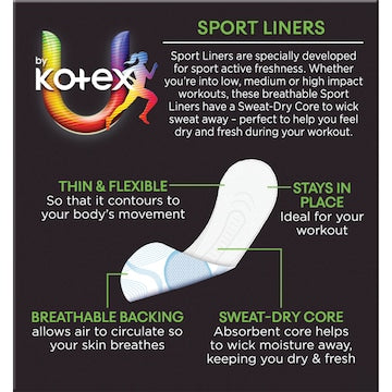 U by Kotex Sport Liners 30 pack