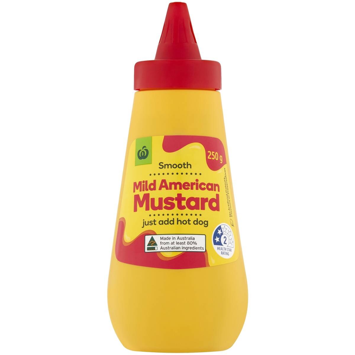 Woolworths Mild American Mustard 250g