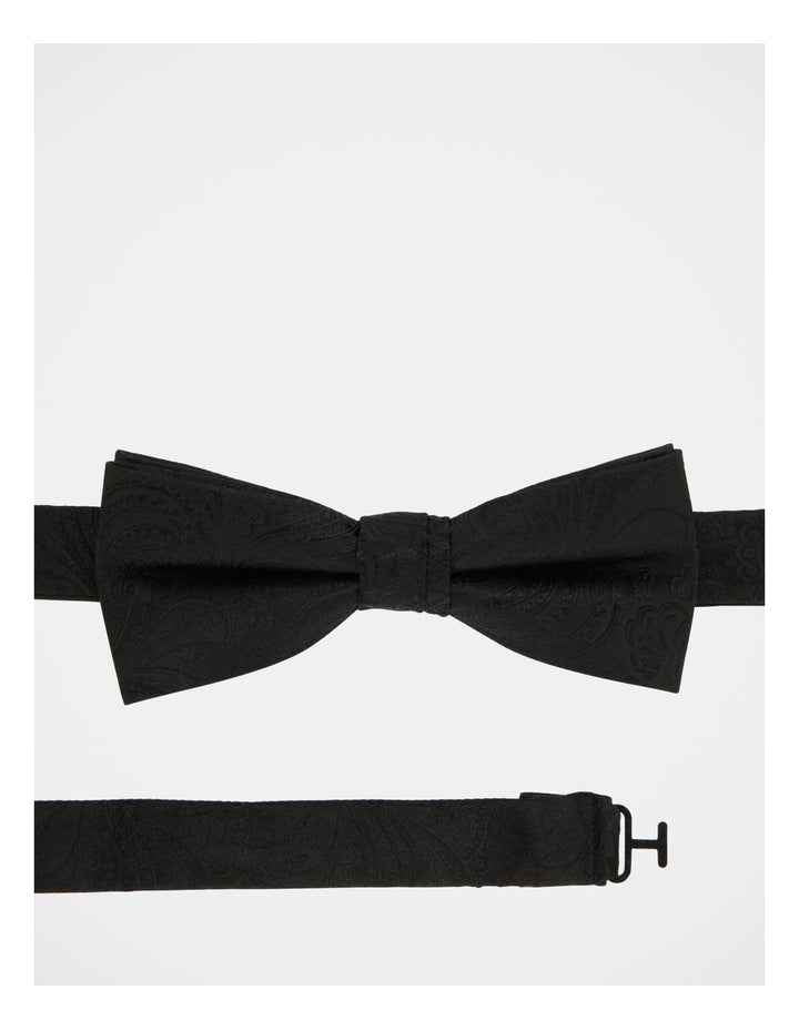 Paisley Bow Tie in Black