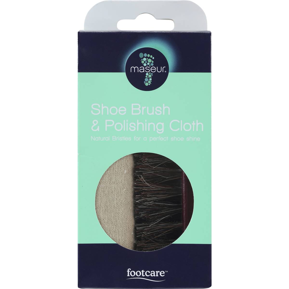 Maseur Footcare Shoe Brush & Polish Cloth Each