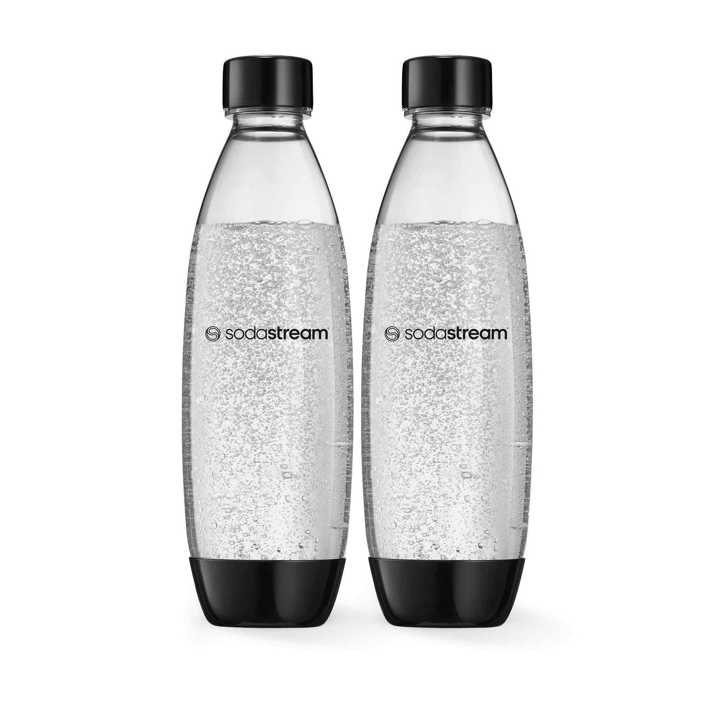 SodaStream Fuse 1 Litre Bottles Dishwasher Safe Twin-Pack (Black)