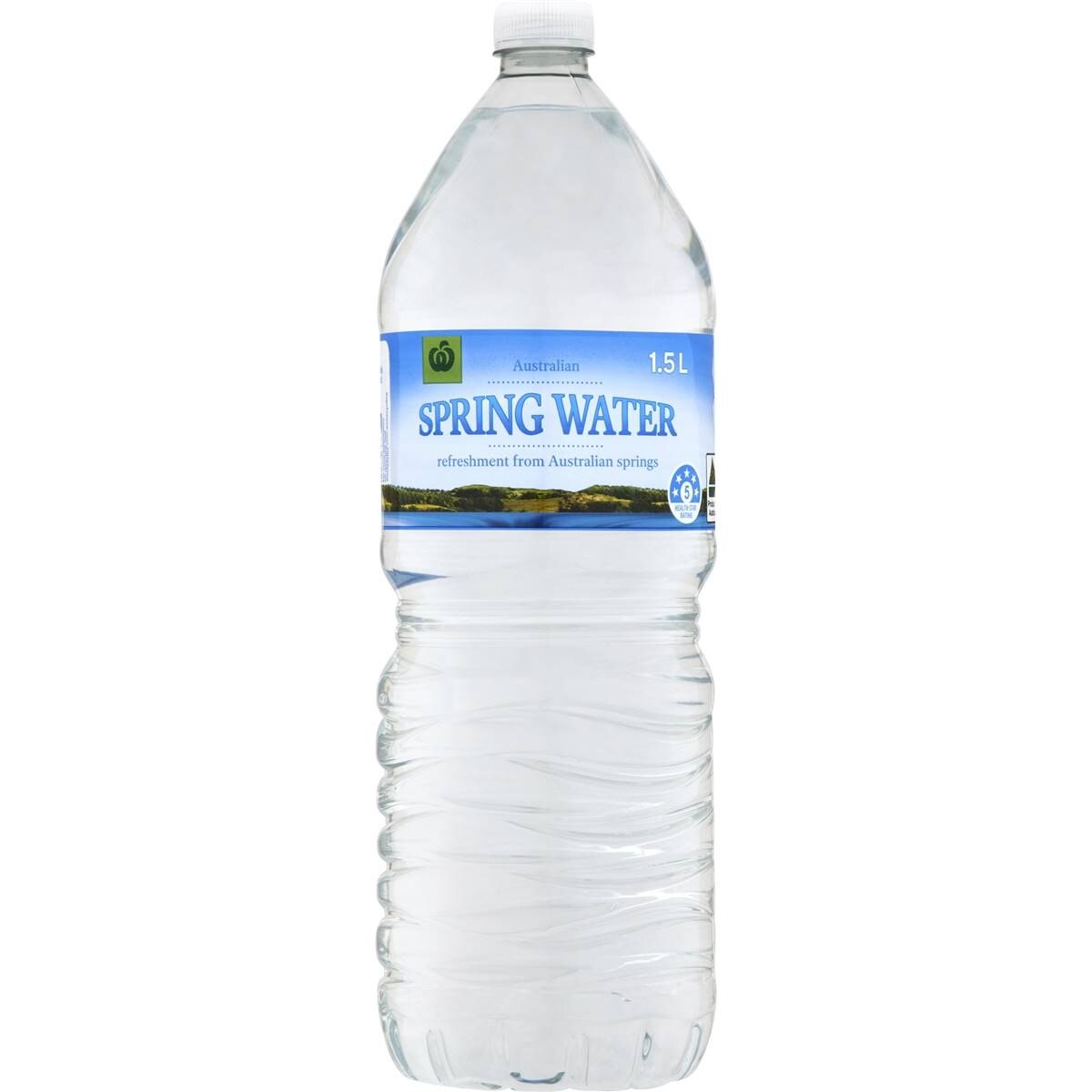 Woolworths Spring Water Bottle 1.5L