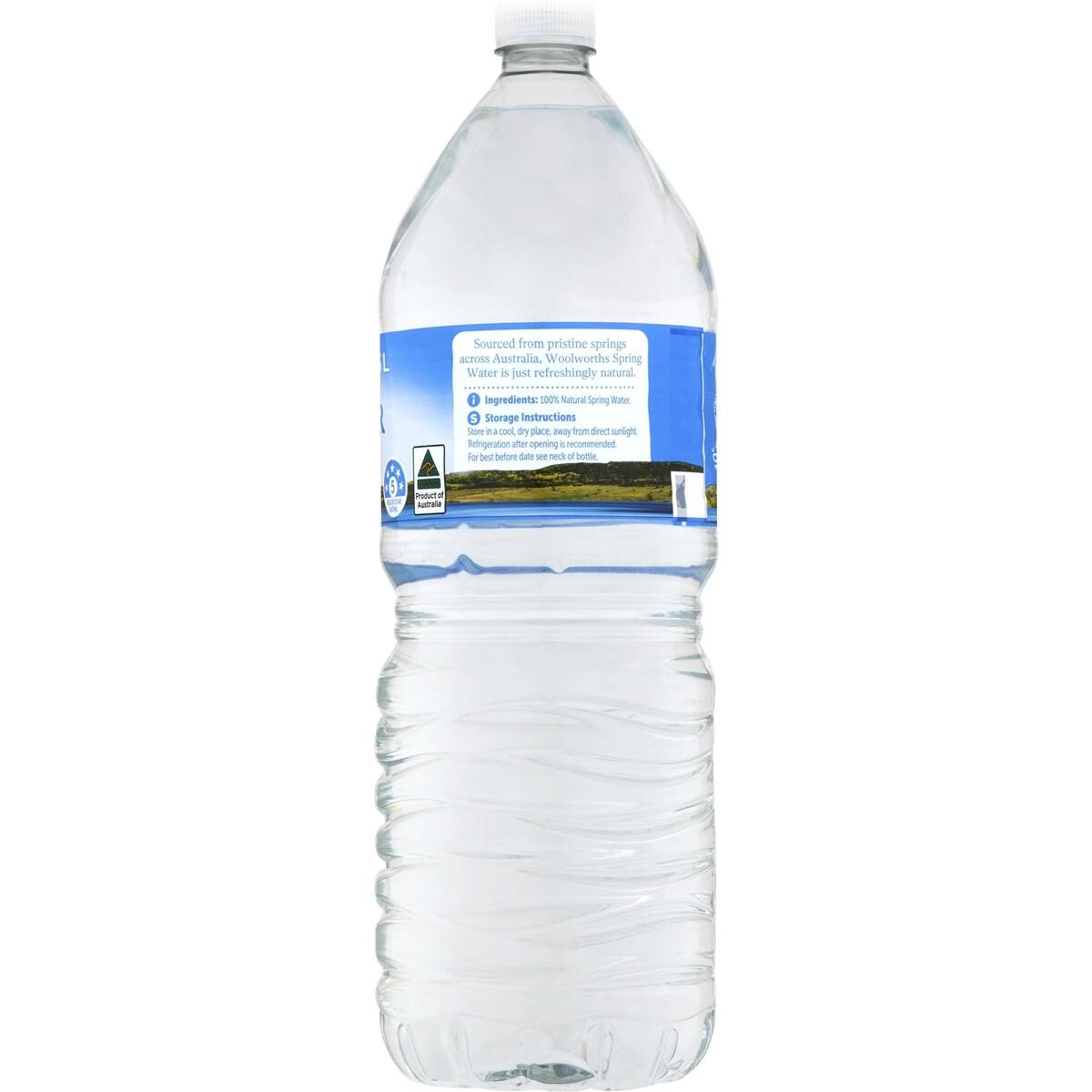 Woolworths Spring Water Bottle 1.5L