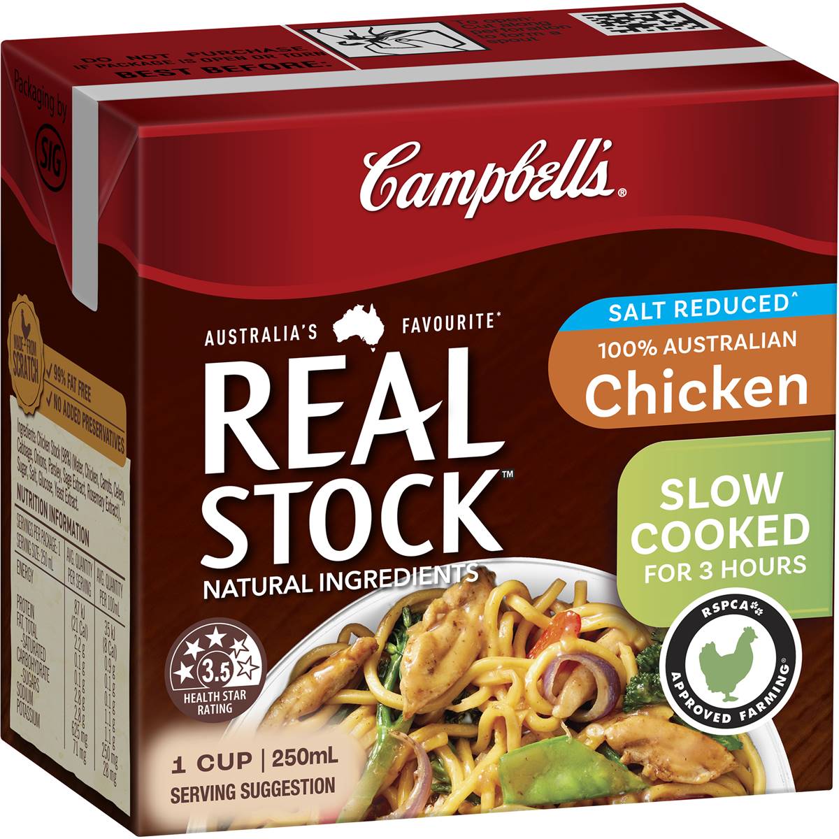 Campbell's Real Stock Salt Reduced Chicken 250ml