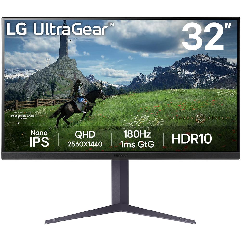 LG 32GS85Q-B 32" Nano IPS QHD 180Hz 1ms Gaming Monitor