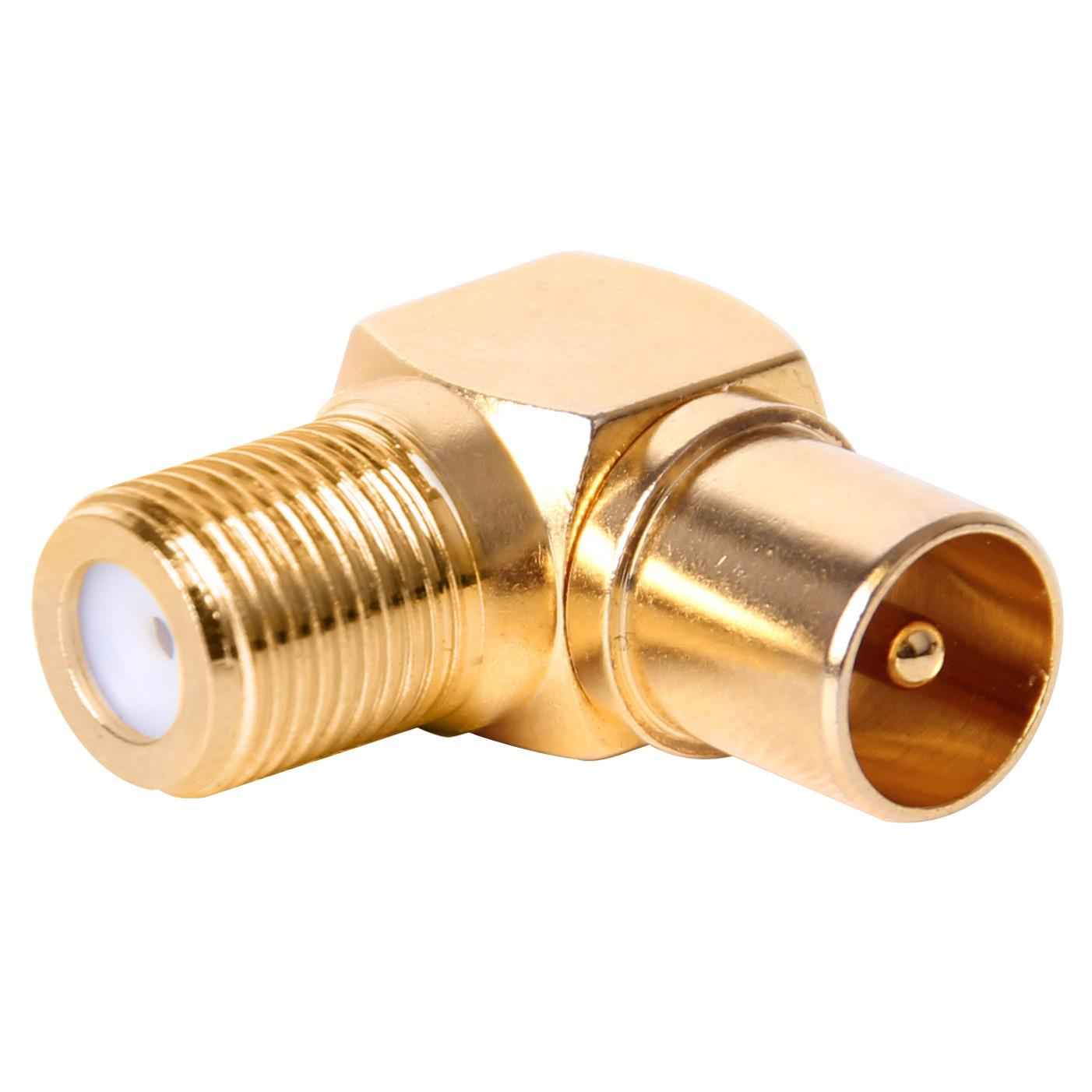 XCD Essentials Elbow Coax to F Type Adapter V2