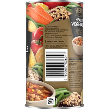 Heinz Classic Hearty Vegetable Soup Canned Ready Meals 535g