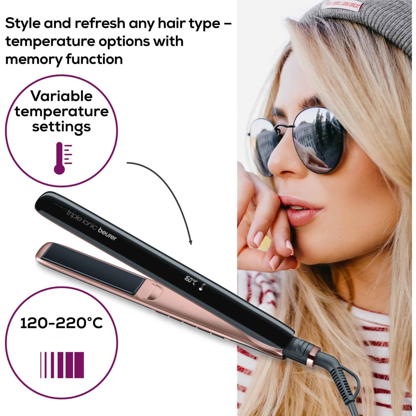 Beurer HS80 StylePro Hair Straightener