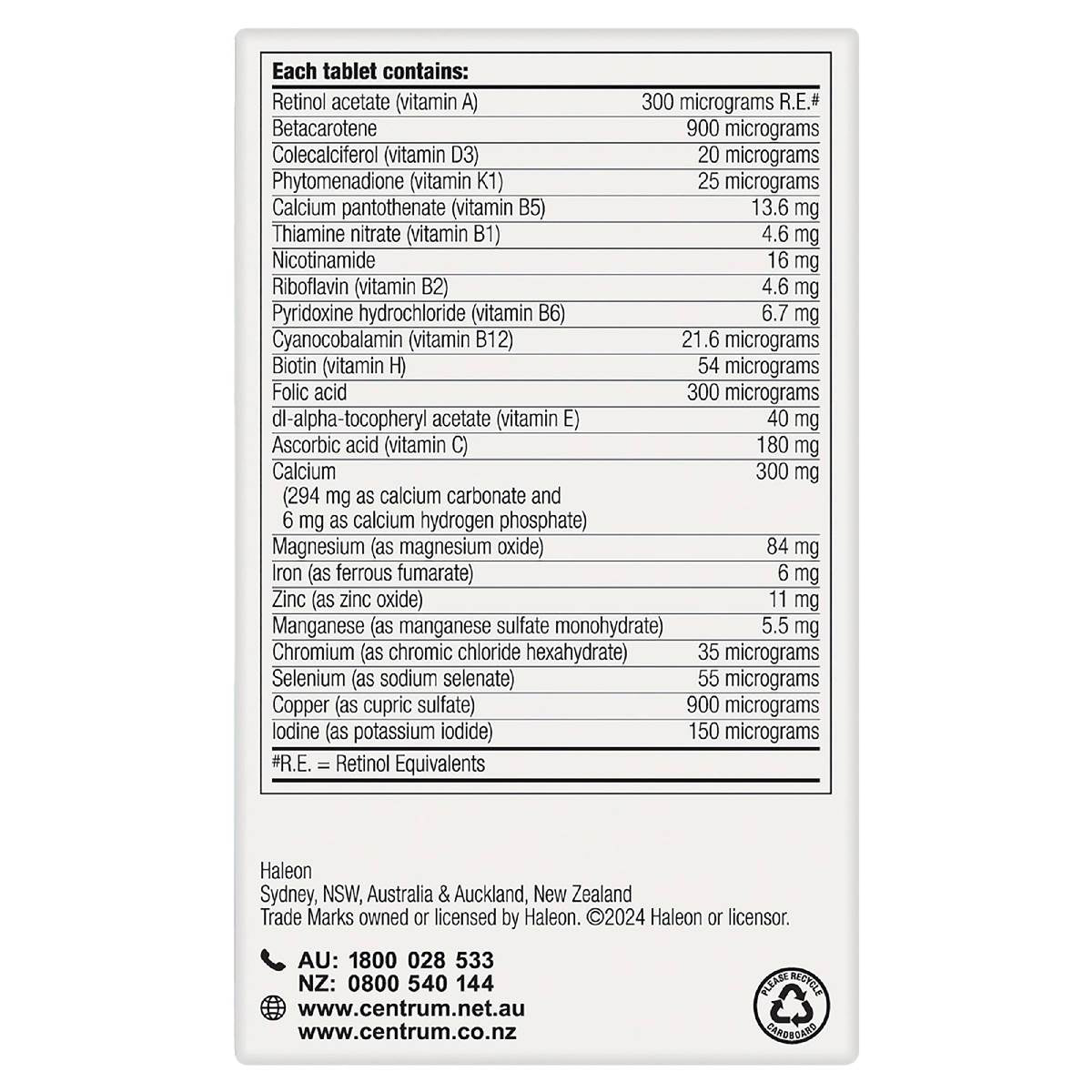 Centrum Men Daily Multivitamin Supplements 60 Pack