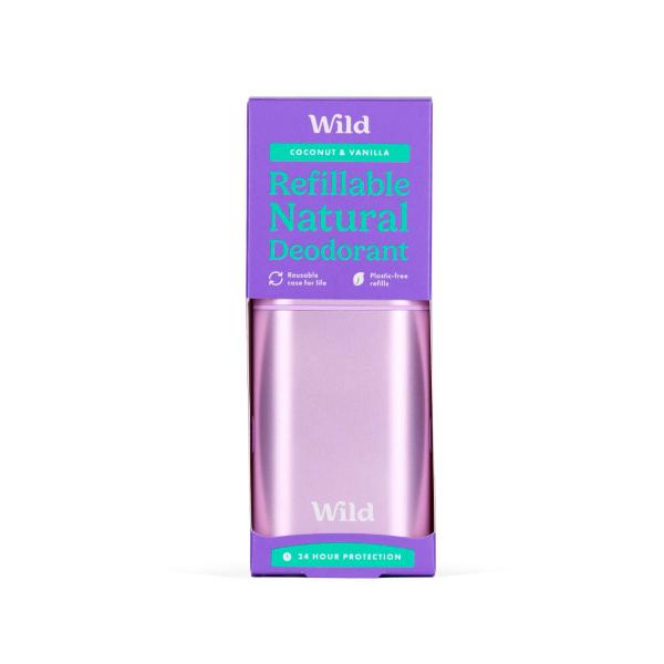WILD DEODORANT STICK PURPLE CASE WITH COCONUT & VANILLA 40G