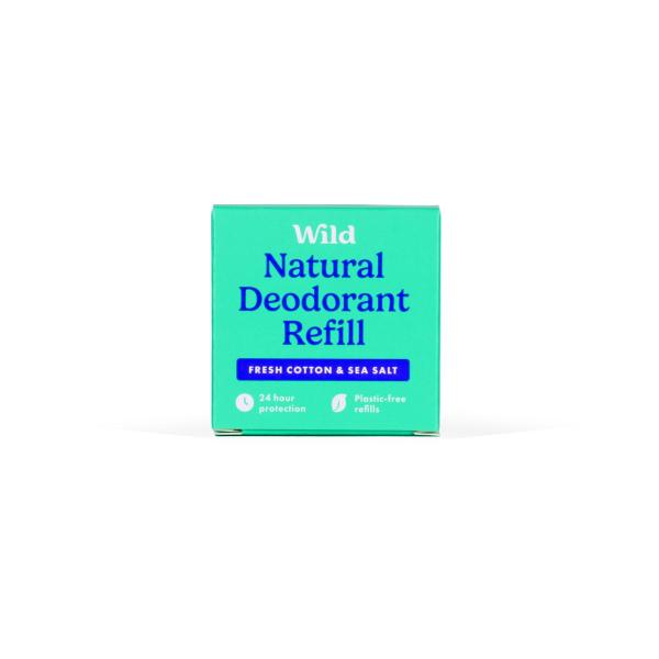WILD FRESH COTTON & SEA SALT VEGAN NATURAL DEO 40G