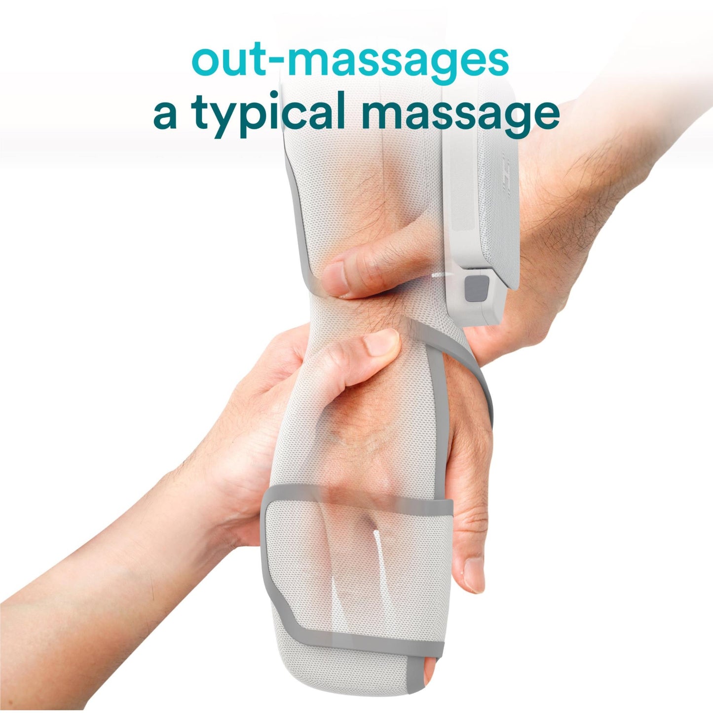 Homedics Modular Hand & Wrist Compression Wrap + Controller (Light Grey)