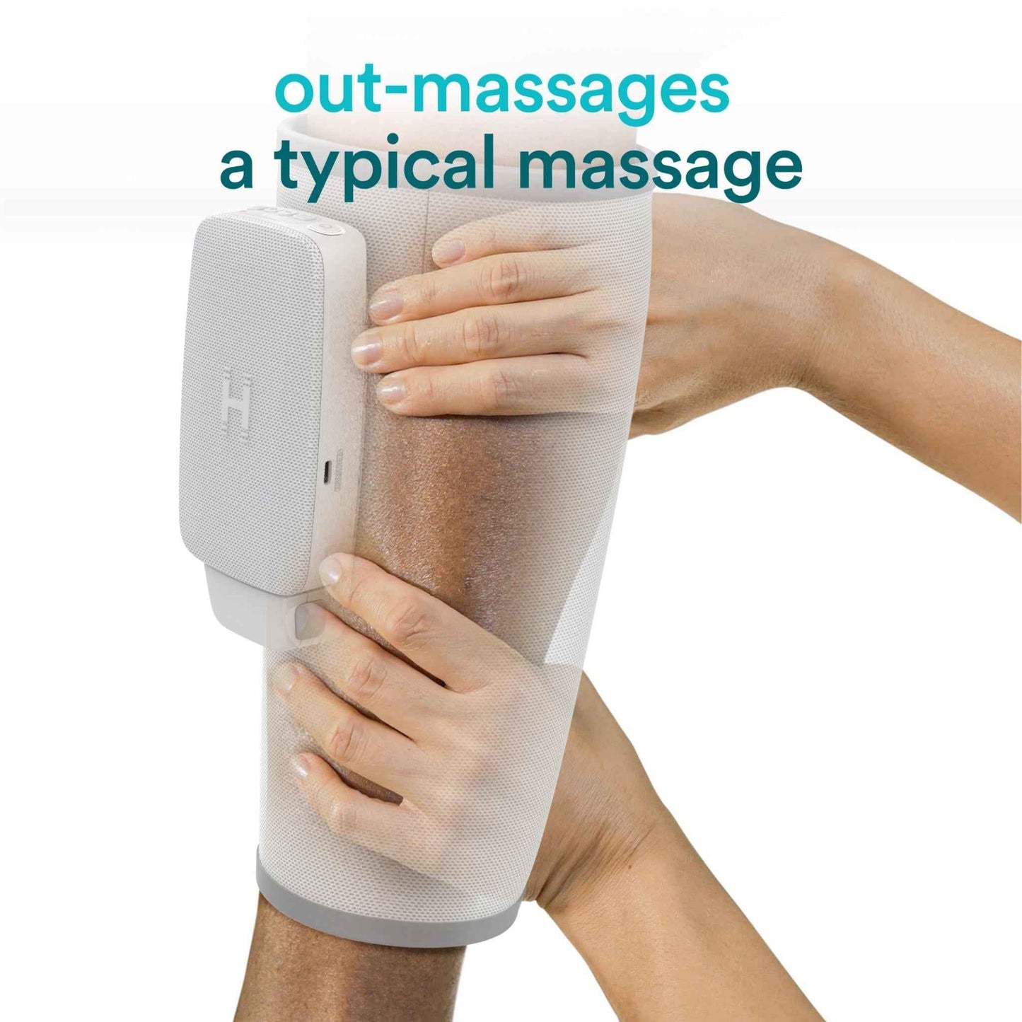 Homedics Modular Calf Compression Wrap + Controller (Light Grey)