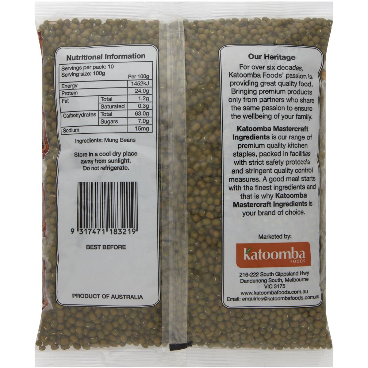 Katoomba Mung Beans 1kg