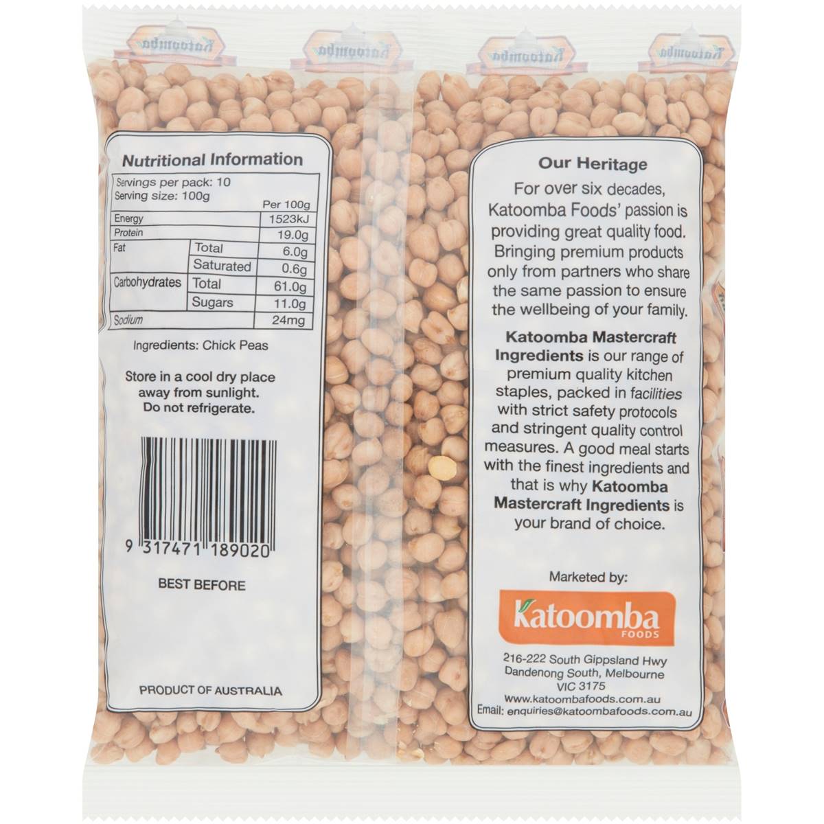 Katoomba Chickpeas 1kg