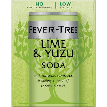 Fever-Tree Lime & Yuzu Soda 250mL x 4 pack