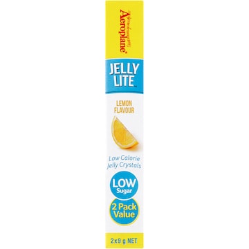Aeroplane Jelly Lite Crystals Lemon 9g x 2 pack