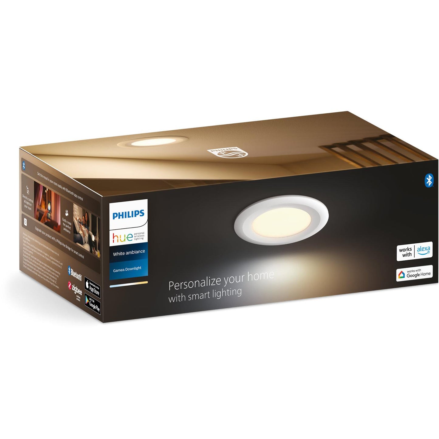 Philips Hue White Ambiance 800 Lumens Bluetooth Downlight 90mm