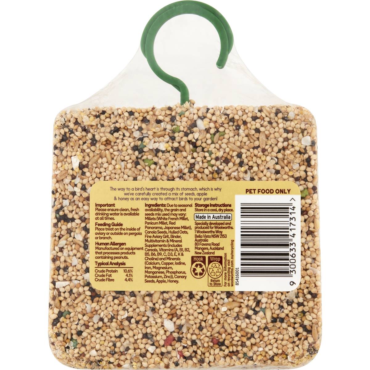 Frankie & Friends Small Bird Honey & Fruit Treat 330g