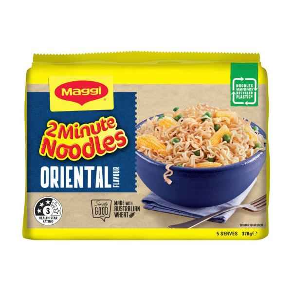 2 Minute Instant Noodles Oriental Flavour 5 Pack