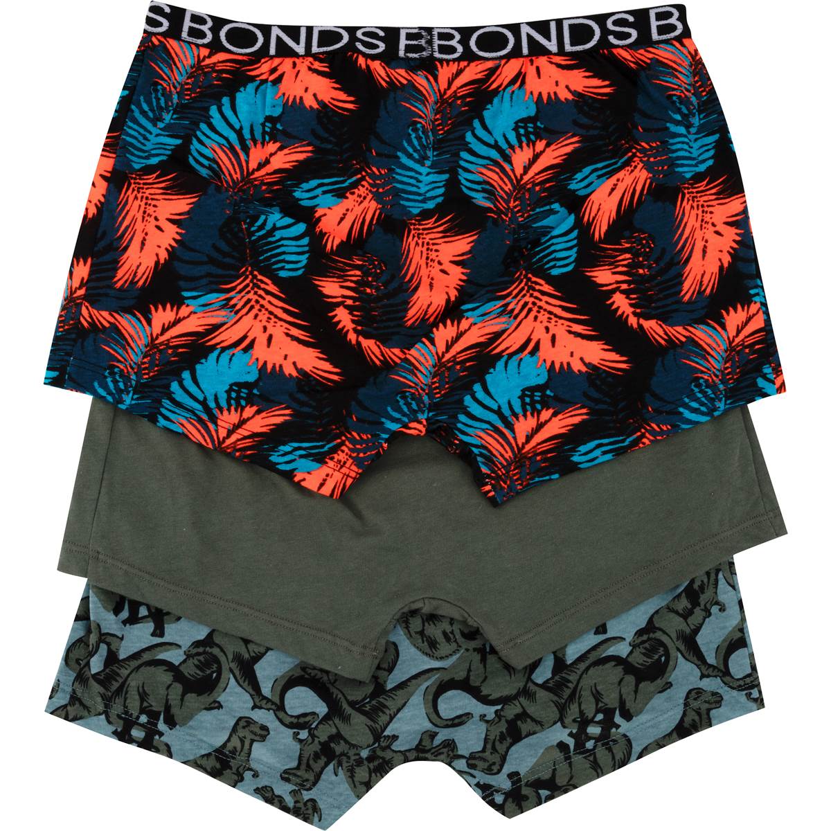 Bonds Boys Underwear Trunks Size 12-14 Or 14-16 Assorted 3 pack