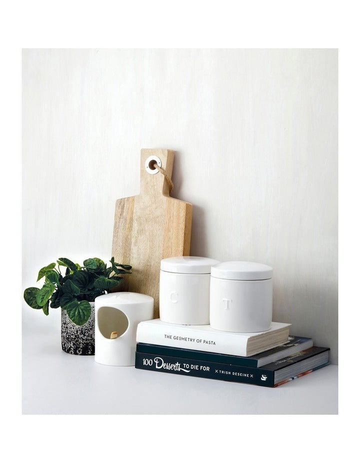 Epicurious Salt Pig in White