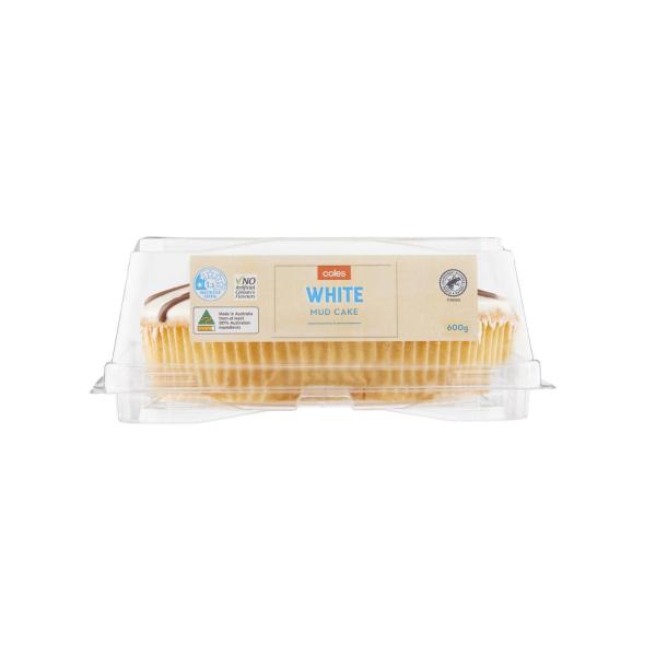 COLES WHITE MUD CAKE 600G