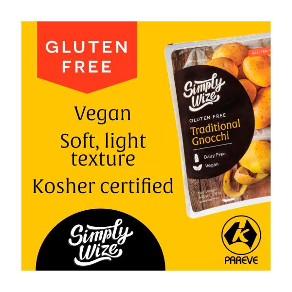 SIMPLY WIZE GLUTEN FREE PLAIN GNOCCHI 500G