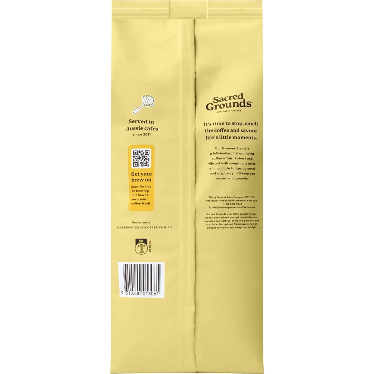 Sacred Grounds Groover Blend Coffee Beans 1kg