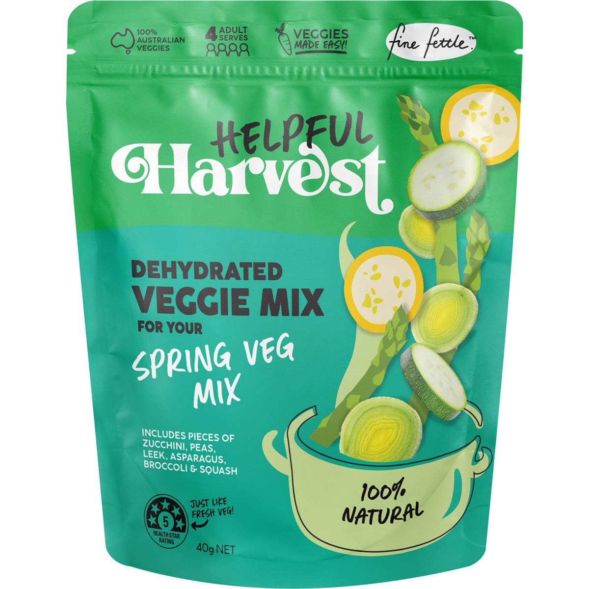 Fine Fettle Helpful Harvest Spring Veg Mix 40g