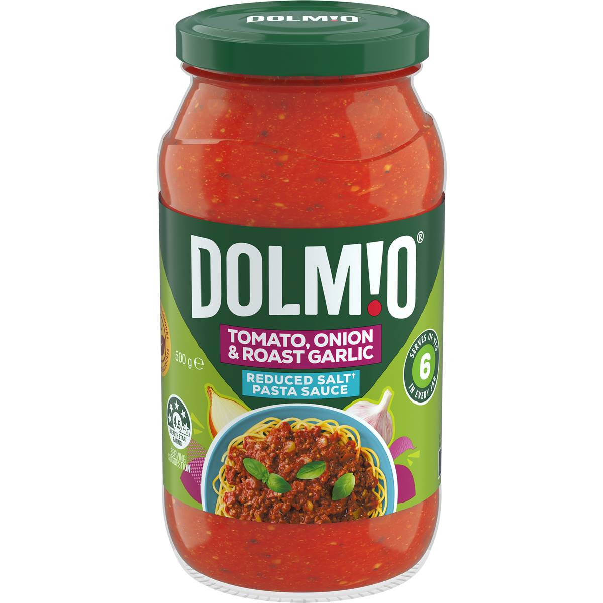 Dolmio Extra Tomato, Onion & Garlic Salt Reduced Pasta Sauce 500g
