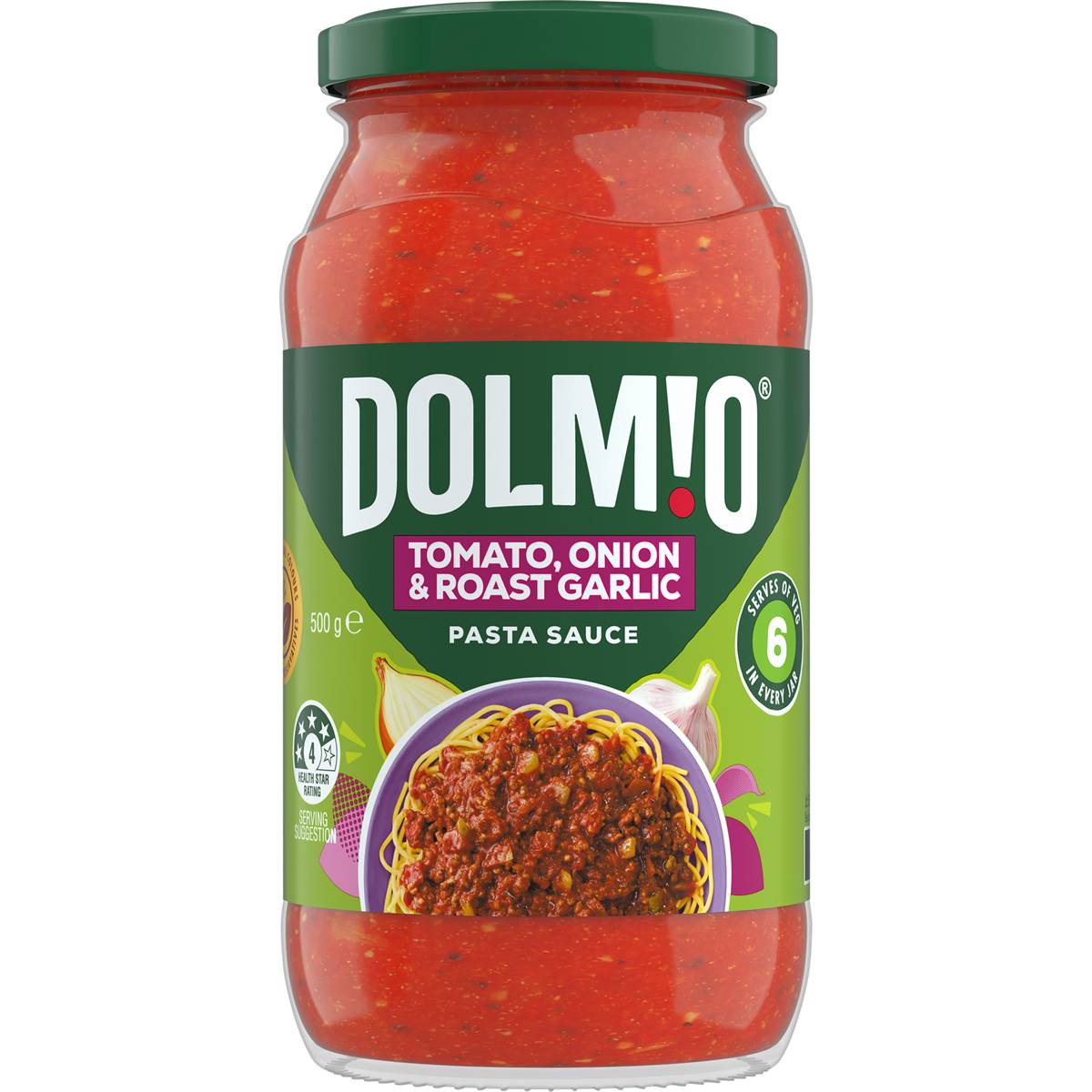 Dolmio Extra Tomato Onion & Roast Garlic Pasta Sauce 500g
