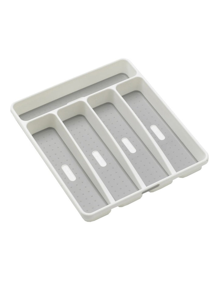 5 Compartment Cutlery Tray in White