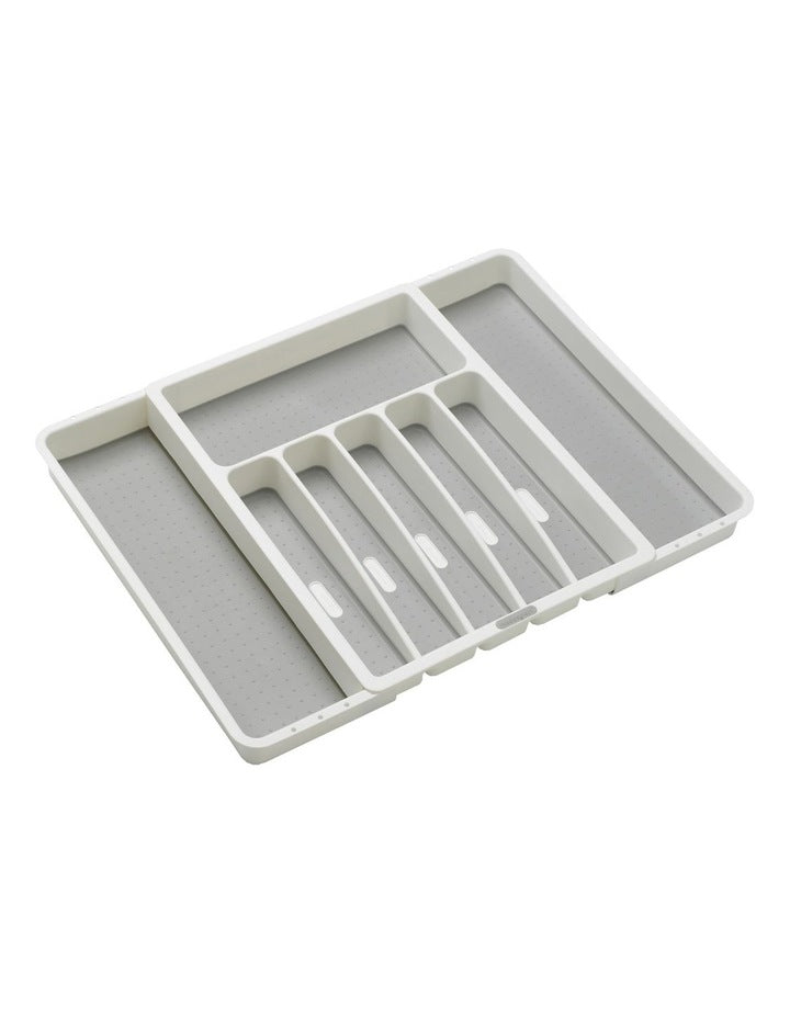 Expandable Cutlery Tray in White