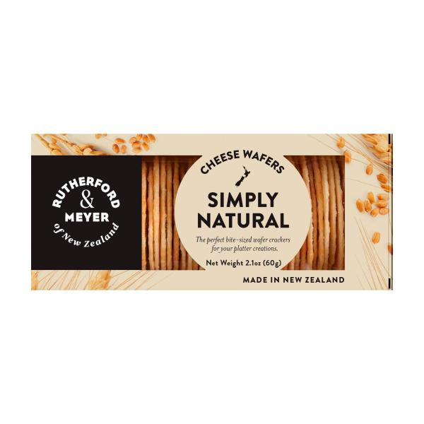 RUTHERFORD & MEYER GOURMET CHEESE WAFERS:NATURAL:.:60 GRAM