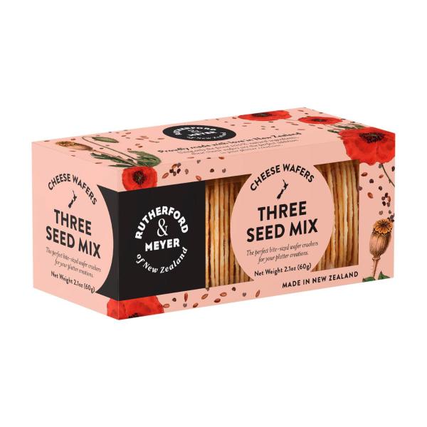 Gourmet Cheese Wafers Three Seed