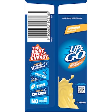 Up&Go Liquid Breakfast Banana 250mL x 12 pack