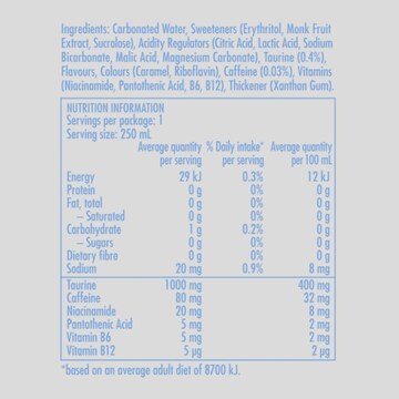 Red Bull Energy Drink Zero 250mL