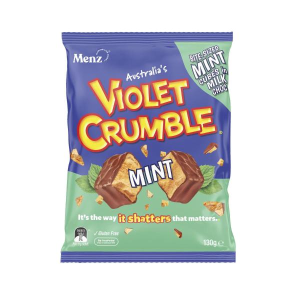 VIOLET CRUMBLE MINT BAG 130G