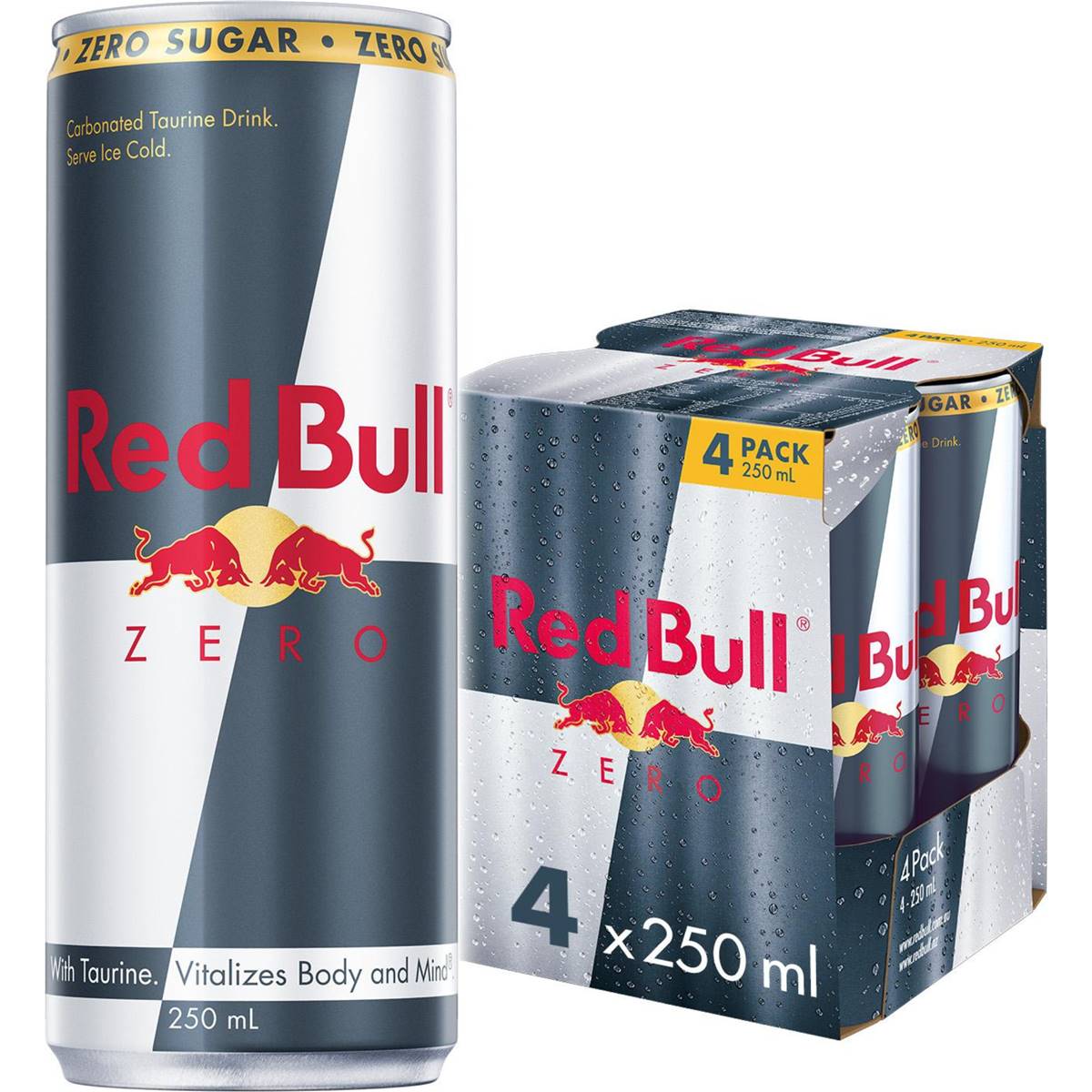 Red Bull Energy Drink Zero 4x250ml