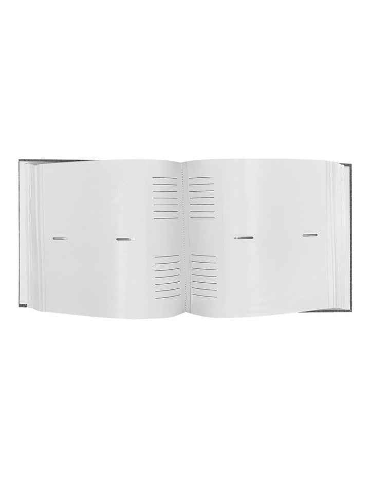 Plush Linen Photo Album 200 Photo Capacity in Grey