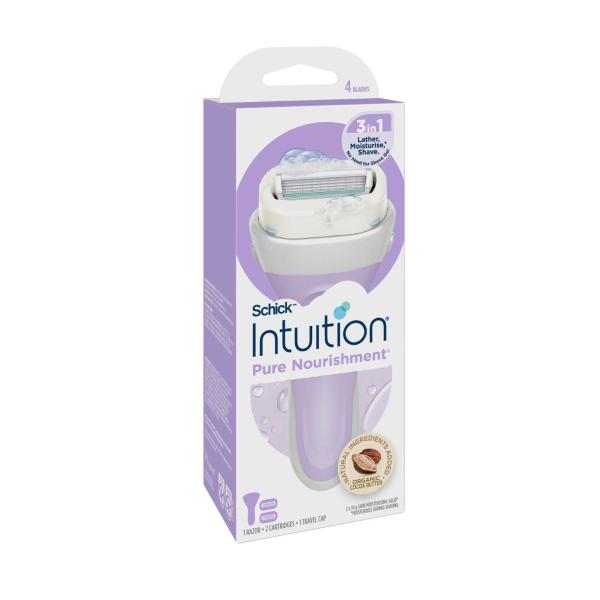 SCHICK INTUITION PURE NOURISHMENT COCONUT MILK RAZOR KIT