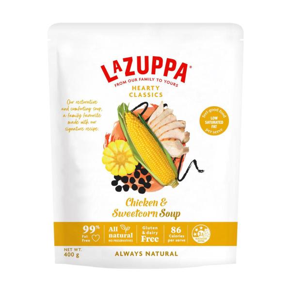 LA ZUPPA SOUP POUCH CHICKEN & SWEETCORN 400G